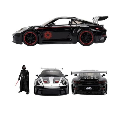 Jada Toys Star Wars modellautó és figura - Darth Vader és Porsche 911 (1:24)