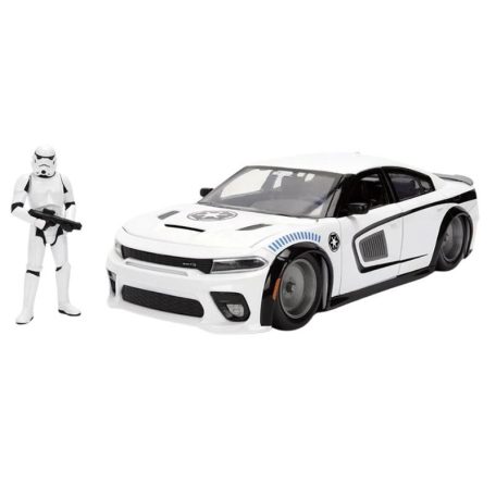 Jada Toys Star Wars modellautó és figura - Storm Trooper és Dodge (1:24)
