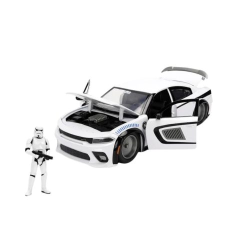 Jada Toys Star Wars modellautó és figura - Storm Trooper és Dodge (1:24)