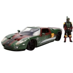   Jada Toys Star Wars modellautó és figura - Boba Fett és 2005 Ford GT (1:24)