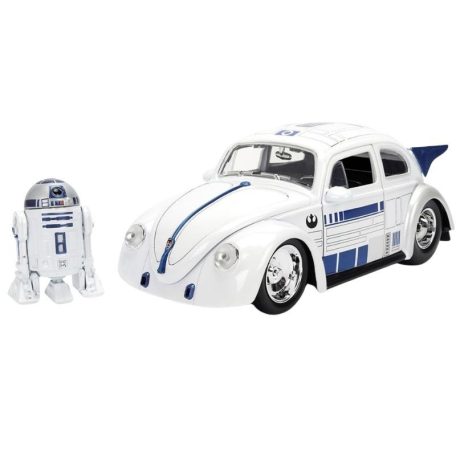 Jada Toys Star Wars modellautó és figura - R2D2 és 1959 VW bogár (1:24)