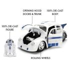 Jada Toys Star Wars modellautó és figura - R2D2 és 1959 VW bogár (1:24)