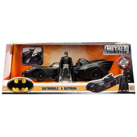 Jada Toys Batman autómodell - 1989 Batmobil és Batman (1:24)