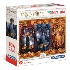   Clementoni 97638 Super Color puzzle négyzet alakú dobozban - Harry Potter (104 db)