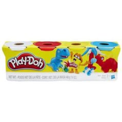   Play-Doh 4 db-os gyurma (fehér, piros, citromsárga, világoskék)