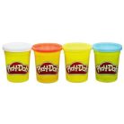 Play-Doh 4 db-os gyurma (fehér, piros, citromsárga, világoskék)