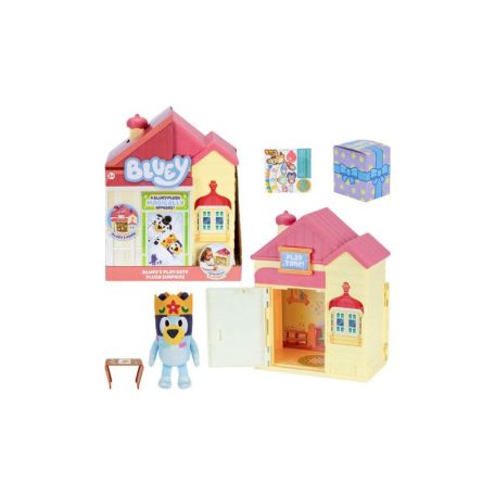 Bluey játékszett - Házikó meglepetés plüssel