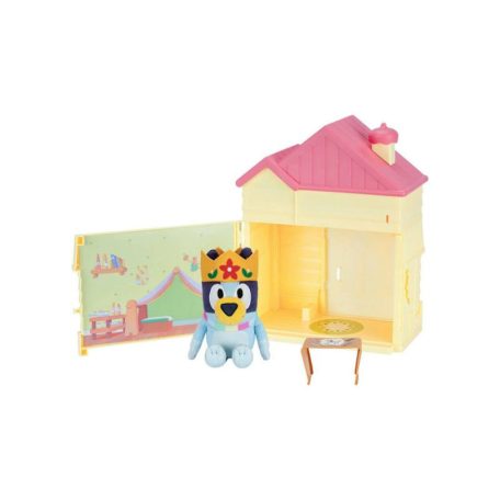 Bluey játékszett - Házikó meglepetés plüssel
