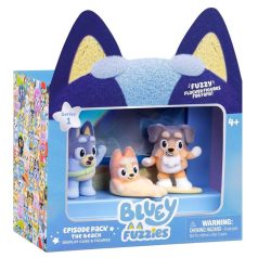 Bluey Fuzzies bolyhos figurák csomag S1 - A strand