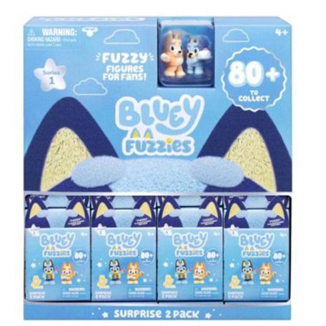 Bluey Fuzzies bolyhos meglepetés figura dupla csomag