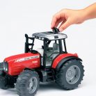 Bruder 02045 Massey Ferguson 7480 traktor billenős pótkocsival