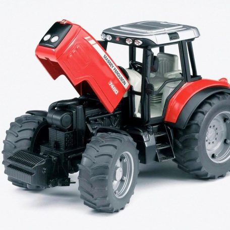 Bruder 02045 Massey Ferguson 7480 traktor billenős pótkocsival
