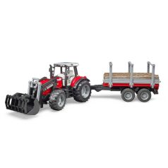 Bruder 02046 Massey Ferguson traktor utánfutóval