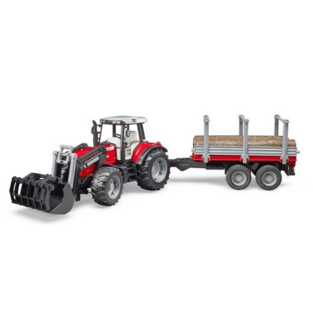 Bruder 02046 Massey Ferguson traktor utánfutóval