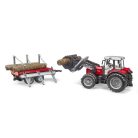 Bruder 02046 Massey Ferguson traktor utánfutóval