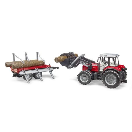 Bruder 02046 Massey Ferguson traktor utánfutóval