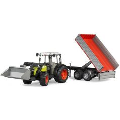   Bruder 02112 Claas Nectis 267 F markolós traktor utánfutóval