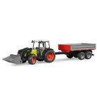 Bruder 02112 Claas Nectis 267 F markolós traktor utánfutóval