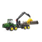 Bruder 02133 John Deere 1210E szállító rönkrakodóval