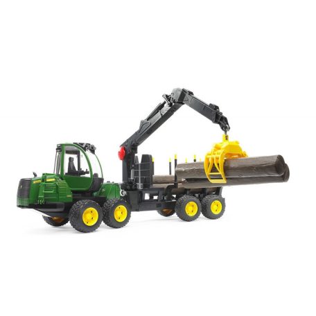 Bruder 02133 John Deere 1210E szállító rönkrakodóval