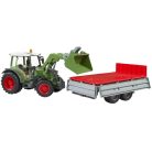 Bruder 02182 Fendt Vario 211 traktor homlokrakodóval és billenővel