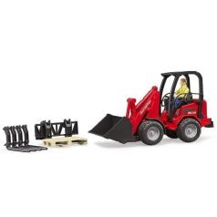   Bruder 02191 Schäffer 2630 kompakt rakodógép figurával és kiegészítőkkel