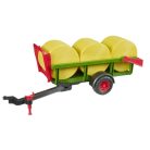 Bruder 02204 Bálaszállító pótkocsi 3 db körbálával
