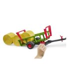 Bruder 02204 Bálaszállító pótkocsi 3 db körbálával