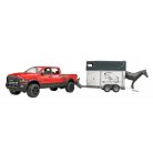 Bruder 02501 RAM 2500 Pickup Truck Power Wagon lószállitó utánfutóval