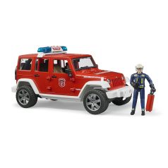   Bruder 02528 Jeep Wrangler Unlimited Rubicon tűzoltóautó tűzoltóval