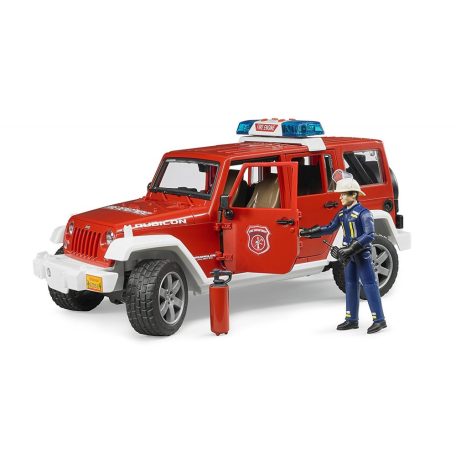 Bruder 02528 Jeep Wrangler Unlimited Rubicon tűzoltóautó tűzoltóval