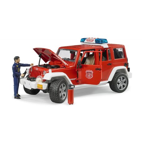 Bruder 02528 Jeep Wrangler Unlimited Rubicon tűzoltóautó tűzoltóval