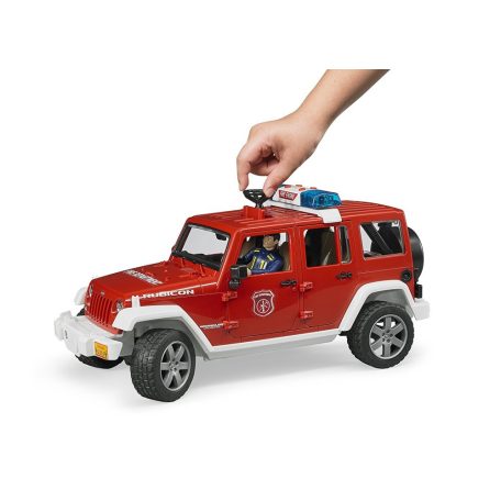 Bruder 02528 Jeep Wrangler Unlimited Rubicon tűzoltóautó tűzoltóval