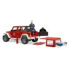 Bruder 02528 Jeep Wrangler Unlimited Rubicon tűzoltóautó tűzoltóval