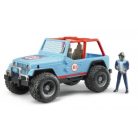 Bruder 02541 Jeep Cross country versenyautó versenyzővel