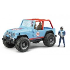 Bruder 02541 Jeep Cross country versenyautó versenyzővel