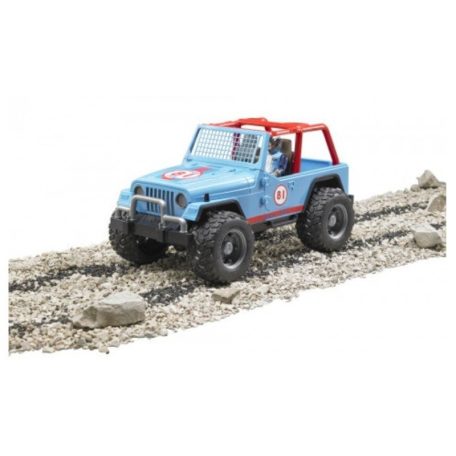 Bruder 02541 Jeep Cross country versenyautó versenyzővel