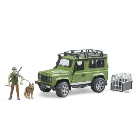 Bruder 02587 Land Rover erdész terepjáróval és kiegészítőkkel