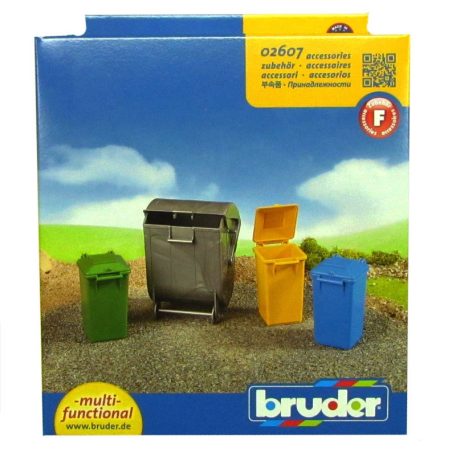 Bruder 02607 Szemetes kuka (4 db)