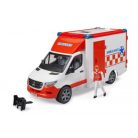 Bruder 2676 Mercedes-Benz Sprinter mentőautó mentős figurával
