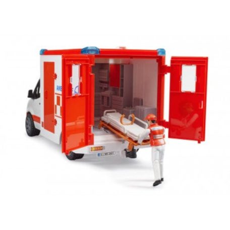 Bruder 2676 Mercedes-Benz Sprinter mentőautó mentős figurával