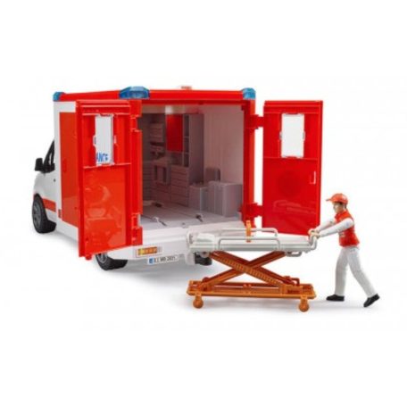 Bruder 2676 Mercedes-Benz Sprinter mentőautó mentős figurával