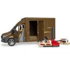 Bruder 02678 Mercedes-Benz Sprinter UPS furgon sofőrrel és kiegészítőkkel