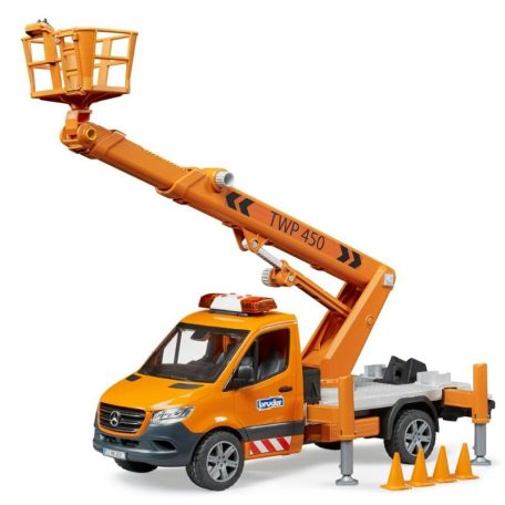 Bruder 02679 M. B. Sprinter munkapódiummal