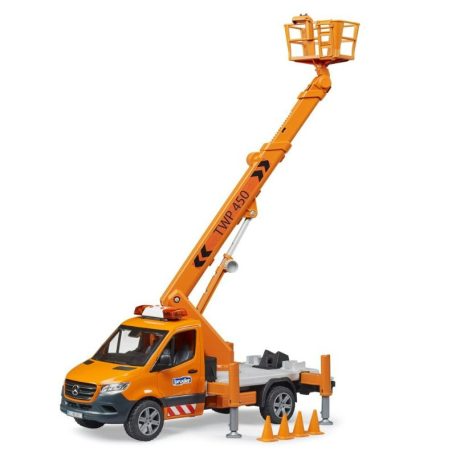 Bruder 02679 M. B. Sprinter munkapódiummal