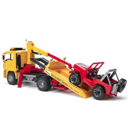 Bruder 02750 MAN autószállító teherautó terepjáróval