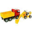 Bruder 02751 MAN teherautó Liebherr lapátos kotrógéppel