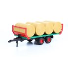 Bruder 03198 CASE IH Optum 300 CVX traktor homlokrakodóval és bálaszállítóval