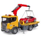 Bruder 03552 Scania Super 560R vontatási szolgáltatás autóval