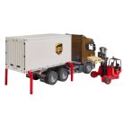 Bruder 03582 Logisztikai Scania UPS targoncával